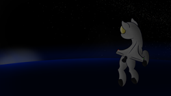 Size: 1920x1080 | Tagged: safe, artist:ahorseofcourse, oc, oc only, original species, plane pony, pony, plane, solo, space