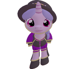 Size: 768x720 | Tagged: safe, artist:topsangtheman, sea swirl, seafoam, pony, unicorn, g4, 3d, clothes, female, hat, looking at you, simple background, solo, source filmmaker, transparent background, uniform