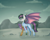 Size: 5000x4000 | Tagged: safe, artist:chazmazda, oc, oc only, bat pony, pony, fallout equestria, bat wings, camera, cloud, concave belly, error, fallout, fallout shelter, full body, glitch, highlights, large wings, lighting, lost, low battery, main, mountain, recording, robotic arm, rock, scenery, shade, shading, sky, slender, solo, tail, thin, wasteland, wings