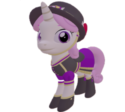 Size: 803x720 | Tagged: safe, artist:topsangtheman, twinkleshine, pony, unicorn, g4, 3d, clothes, female, hat, looking at you, simple background, solo, source filmmaker, transparent background, uniform