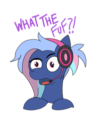 Size: 671x877 | Tagged: safe, artist:blazep0ny, oc, oc only, oc:bit rate, pony, cute, fuf, gamer, headphones, ponyfest, simple background, solo, transparent background