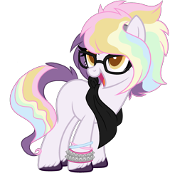 Size: 2100x2200 | Tagged: safe, artist:angei-bites, artist:bittersweetcandy, oc, oc only, earth pony, pony, base used, colored pupils, female, glasses, high res, mare, simple background, solo, transparent background