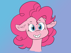 Size: 1115x836 | Tagged: safe, artist:foxyloaf, pinkie pie, earth pony, pony, g4, bust, cute, diapinkes, female, looking at you, portrait, smiling, solo