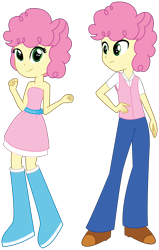 Size: 3227x5081 | Tagged: safe, artist:lhenao, li'l cheese, equestria girls, g4, the last problem, equestria girls-ified, female, li'l cheese (rule 63), male, next generation, rule 63, self paradox, self ponidox, simple background, transparent background