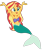 Size: 824x970 | Tagged: safe, artist:emeraldblast63, sunset shimmer, mermaid, equestria girls, g4, ariel, armpits, bare shoulders, belly button, clothes swap, disney, female, fish tail, mermaid tail, mermaidized, not fiery shimmer, seashell bra, simple background, sleeveless, solo, species swap, strapless, tail, the little mermaid, transparent background