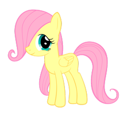 Size: 894x894 | Tagged: safe, artist:ablueskittle, fluttershy, pegasus, pony, g4, cute, female, filly, filly fluttershy, looking at you, shyabetes, simple background, solo, transparent background, vector, younger