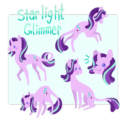 Size: 766x723 | Tagged: safe, artist:beesaregay, starlight glimmer, classical unicorn, pony, unicorn, g4, :p, blush sticker, blushing, cloven hooves, cute, female, glimmerbetes, horn, leonine tail, one eye closed, smiling, solo, tongue out, unshorn fetlocks, wink