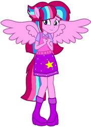 Size: 758x1052 | Tagged: safe, artist:徐詩珮, oc, oc:bubble sparkle, bubbleverse, equestria girls, g4, alternate universe, base used, equestria girls-ified, female, magical lesbian spawn, magical threesome spawn, multiple parents, next generation, offspring, parent:glitter drops, parent:spring rain, parent:tempest shadow, parent:twilight sparkle, parents:glittershadow, parents:sprglitemplight, parents:springdrops, parents:springshadow, parents:springshadowdrops, ponied up, simple background, transparent background