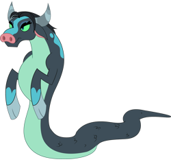 Size: 1024x978 | Tagged: safe, artist:koolfrood, queen chrysalis, ophiotaurus, frenemies (episode), g4, cloven hooves, disguise, disguised changeling, female, green sclera, simple background, solo, transparent background, vector