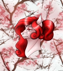 Size: 1024x1158 | Tagged: safe, artist:anelaponela, earth pony, pony, bust, female, gift art, solo