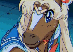 Size: 600x435 | Tagged: safe, artist:2snacks, horse, pony, animated, barely pony related, gif, hoers, sailor moon, sailor moon (series), sailor moon redraw meme, tsukino usagi