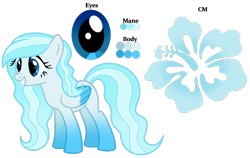 Size: 1280x808 | Tagged: safe, artist:cindystarlight, oc, oc only, oc:blue flower, pegasus, pony, female, mare, reference sheet, simple background, solo, transparent background, two toned wings, wings