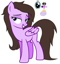 Size: 1280x1365 | Tagged: safe, artist:cindystarlight, oc, oc only, oc:purple cloud, pegasus, pony, female, mare, simple background, solo, transparent background