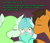 Size: 900x766 | Tagged: safe, artist:askmerriweatherauthor, lyra heartstrings, oc, oc:merriweather, oc:rusty nail, pony, unicorn, ask merriweather, g4, blushing, female, kissing, male, mare, sexually confused lyra, stallion