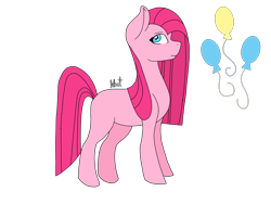 Size: 2048x1536 | Tagged: safe, artist:alilunaa, pinkie pie, earth pony, pony, g4, blank flank, female, mare, pinkamena diane pie, project:chrysalis amiss, simple background, solo, transparent background