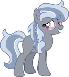 Size: 5225x5826 | Tagged: safe, artist:shootingstarsentry, oc, oc only, oc:ivory breeze, earth pony, pony, absurd resolution, female, glasses, mare, offspring, parent:rumble, parent:silver spoon, simple background, solo, transparent background, vector