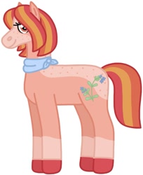 Size: 1143x1399 | Tagged: safe, artist:kindheart525, oc, oc only, oc:pacific rose, earth pony, pony, auraverse, offspring, parent:big macintosh, parent:cherry jubilee, parents:cherrymac