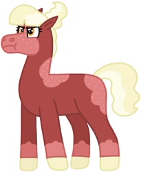 Size: 1124x1369 | Tagged: safe, artist:kindheart525, oc, oc only, oc:southern belle, earth pony, pony, auraverse, offspring, parent:big macintosh, parent:cherry jubilee, parents:cherrymac