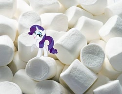 Size: 820x631 | Tagged: safe, edit, rarity, g4, food, marshmallow, rarity is a marshmallow