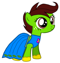 Size: 1200x1266 | Tagged: safe, artist:optimusv42, oc, oc only, oc:jungle heart, oc:jungle jewel, earth pony, pony, clothes, dress, female, filly, friendship troopers, gala dress, grand galloping gala, jungle pony, my little pony friendship troopers, simple background, solo, transparent background