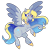 Size: 500x500 | Tagged: safe, artist:cubbybatdoodles, derpy hooves, alicorn, pony, g4, alicornified, best princess, derpicorn, female, jewelry, mare, race swap, rearing, regalia, simple background, smiling, solo, transparent background, unshorn fetlocks