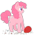 Size: 499x507 | Tagged: safe, artist:scmeowt, pinkie pie, earth pony, pony, g4, balloon, confetti, cute, diapinkes, female, mare, profile, simple background, solo, transparent background