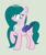 Size: 2192x2592 | Tagged: safe, artist:lominicinfinity, oc, oc only, oc:angle blossom, bat pony, pony, female, green background, high res, mare, simple background, solo