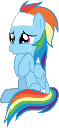 Size: 2725x5943 | Tagged: safe, artist:orbitalxd, rainbow dash, pegasus, pony, deep tissue memories, g4, my little pony: friendship is forever, crying, duckface, female, love, simple background, solo, spa pony rainbow dash, transparent background, vector