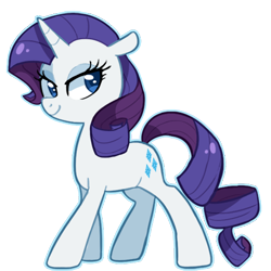 Size: 455x455 | Tagged: safe, artist:tsurime, rarity, pony, unicorn, g4, cute, female, lidded eyes, mare, raribetes, simple background, smiling, solo, standing, transparent background