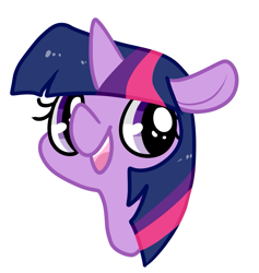Size: 901x952 | Tagged: safe, artist:pegacornss, twilight sparkle, pony, g4, bust, cute, female, mare, open mouth, portrait, simple background, solo, twiabetes, white background