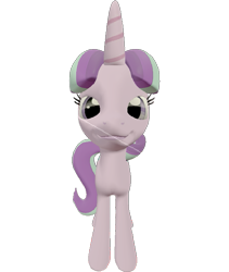Size: 609x720 | Tagged: safe, artist:topsangtheman, starlight glimmer, pony, unicorn, g4, 3d, female, looking at you, simple background, smug, solo, source filmmaker, transparent background