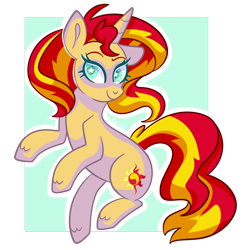Size: 8000x8000 | Tagged: safe, artist:yeahwhateverbye, sunset shimmer, pony, unicorn, g4, abstract background, absurd resolution, colored pupils, female, mare, simple background, solo, starry eyes, transparent background, wingding eyes