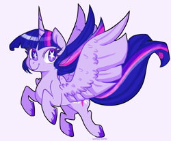 Size: 1280x1060 | Tagged: safe, artist:eateroflife, twilight sparkle, alicorn, pony, g4, cute, female, mare, simple background, solo, spread wings, starry eyes, twiabetes, twilight sparkle (alicorn), unshorn fetlocks, white background, wingding eyes, wings
