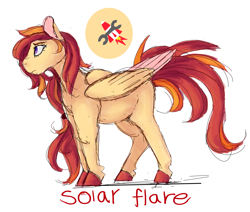 Size: 2357x2000 | Tagged: safe, artist:shirofluff, oc, oc:solar flare, pegasus, pony, fallout equestria, enclave, high res