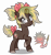 Size: 3300x3500 | Tagged: safe, alternate version, artist:oyks, oc, oc only, unnamed oc, bat pony, pony, bat pony oc, bat wings, bow, colored hooves, ear fluff, female, freckles, hair bow, high res, looking at you, mare, multicolored hair, raised hoof, simple background, smiling, solo, tail bow, tail wrap, transparent background, wings