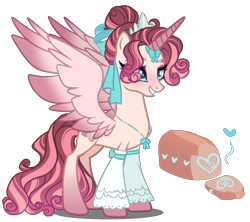 Size: 1240x1100 | Tagged: safe, artist:elementbases, artist:gihhbloonde, oc, oc only, alicorn, pony, base used, female, jewelry, mare, necklace, offspring, parent:pound cake, parent:princess flurry heart, parents:poundflurry, simple background, solo, transparent background