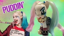 Size: 1280x720 | Tagged: safe, human, pony, harley quinn, ponified, toy