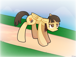 Size: 1179x876 | Tagged: safe, artist:ponliestar, wild fire, pegasus, pony, g4, female, mare, solo, wild fire is not amused