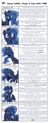 Size: 1400x3500 | Tagged: safe, artist:jessy, artist:steve, princess luna, alicorn, human, pony, blushing, chin scratch, colored, crying, cute, dialogue, doing loving things, female, happy, heart, lunabetes, marriage proposal, meme, not doing hurtful things to your waifu, raised hoof, shy, smiling, spread wings, surprised, tears of joy, text, waifu chart, wall of text, wings