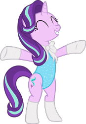 Size: 4025x5798 | Tagged: safe, artist:phucknuckl, starlight glimmer, pony, unicorn, g4, blue leotard, boots, clothes, cute, female, gloves, leotard, ribbon, shoes, simple background, skintight clothes, solo, transparent background, weapons-grade cute