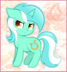 Size: 700x746 | Tagged: safe, artist:raininess, lyra heartstrings, pony, unicorn, g4, cute, female, filly, filly lyra, floppy ears, lyrabetes, mare, pouting, solo, younger