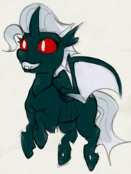 Size: 884x1174 | Tagged: safe, artist:marsminer, oc, oc only, oc:nix, changeling, solo, white changeling