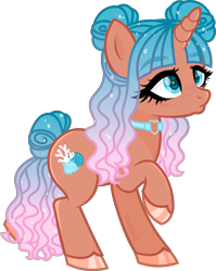Size: 5528x6937 | Tagged: safe, artist:sacrifice02, oc, oc only, pony, unicorn, base used, choker, cute, cutie mark, female, freckles, mare, ocean, simple background, solo, transparent background, treasure, vector
