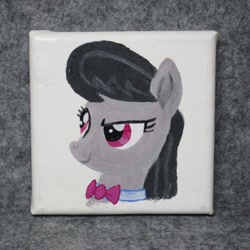 Size: 1024x1024 | Tagged: safe, artist:malte279, octavia melody, pony, g4, acrylic painting, bust, female, portrait, solo, traditional art