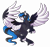 Size: 4602x4332 | Tagged: safe, artist:amazing-artsong, oc, oc only, oc:nocti, pegasus, pony, absurd resolution, female, mare, simple background, solo, tongue out, transparent background, two toned wings, wings