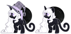 Size: 5759x2808 | Tagged: safe, artist:chococolte, oc, oc only, pony, unicorn, female, hat, mare, simple background, solo, transparent background, witch hat