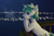 Size: 3000x2000 | Tagged: safe, artist:niia56, oc, oc only, oc:silvereed, pony, unicorn, female, high res, leaning on railings, lights, mare, night, railing, solo