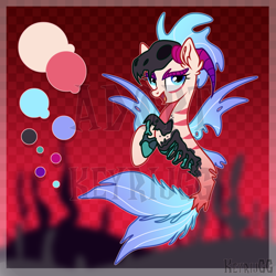 Size: 2000x2000 | Tagged: safe, artist:keyrijgg, oc, fish, mermaid, pony, adoptable, art, auction, high res, reference sheet, simple background, skull, watermark
