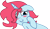 Size: 4990x2848 | Tagged: safe, artist:nero-narmeril, oc, oc only, oc:hearted sky, pony, unicorn, blushing, female, high res, mare, simple background, solo, transparent background, vector