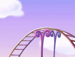 Size: 640x480 | Tagged: safe, screencap, coconut cream (g3), fizzy pop, skywishes, twinkle twirl, earth pony, pony, dancing in the clouds, g3, animated, female, kite, mare, roller coaster, sound, webm
